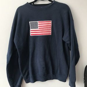 American flag sweatshirt